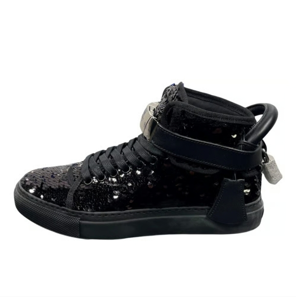 Buscemi Sequin Black Shoes - Picture 1 of 3